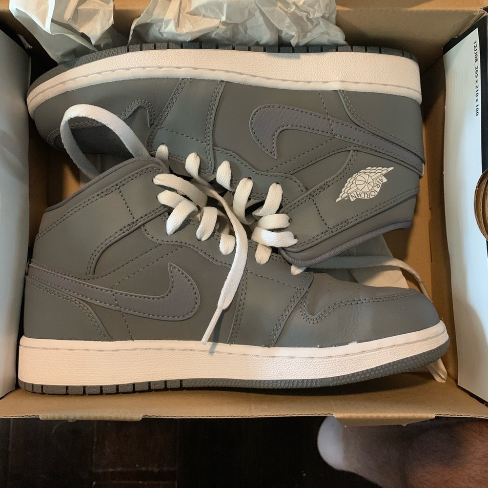Air Jordan 1 Mid BG cool grey/white